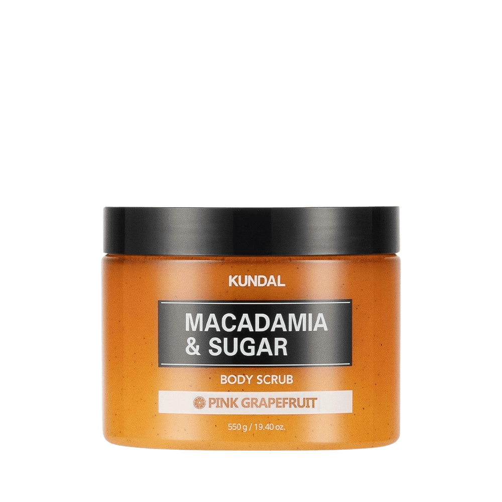 KUNDAL Macadamia&Sugar Body Scrub prírodný telový peeling s vôňou Grapefruitu 550 g