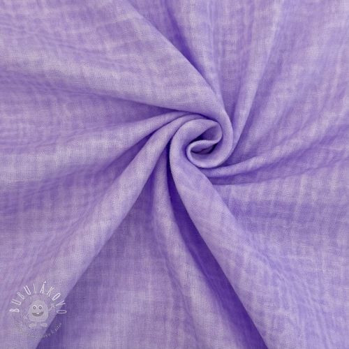 Dvojitá gázovina/mušelín Vintage violet