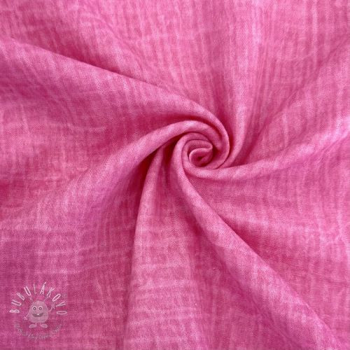 Dvojitá gázovina/mušelín Vintage fuchsia