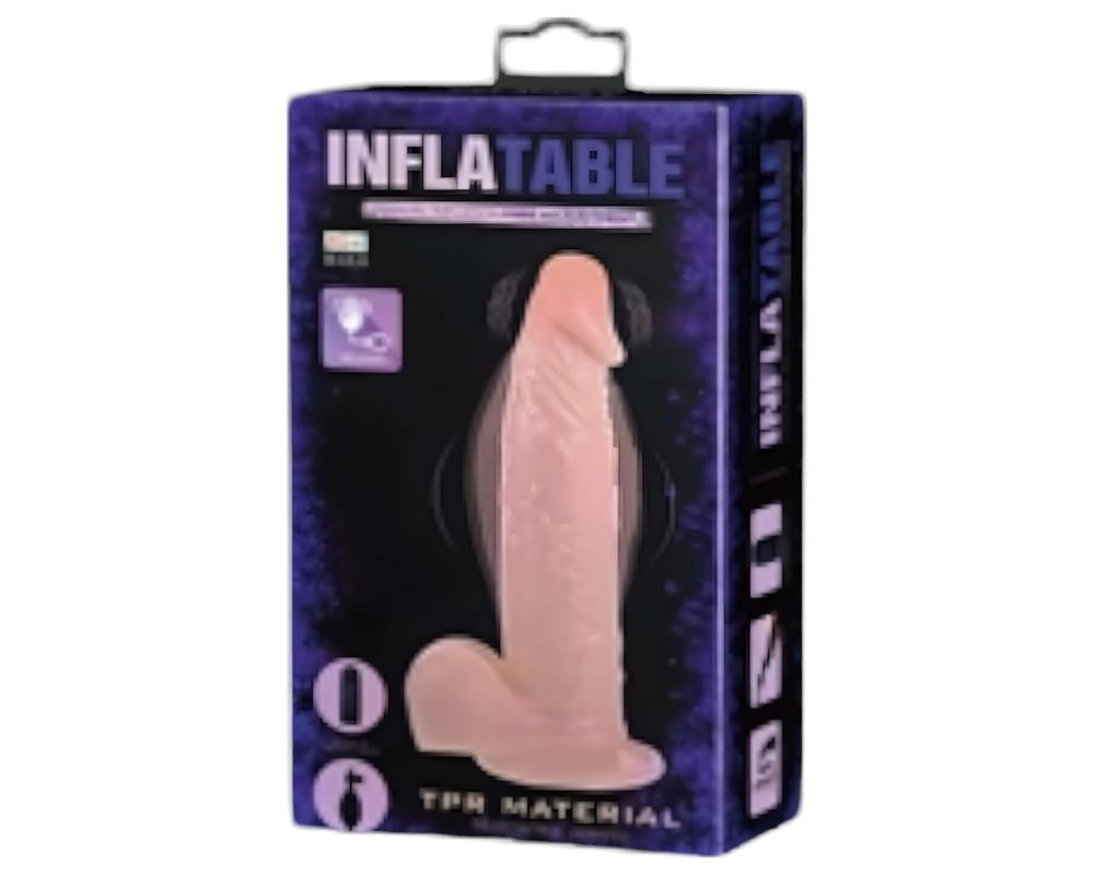 Nafukovací realistický vibrátor - prírodný vzhľad