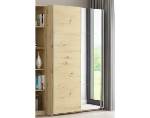 Šatníková skriňa Carlos 125/43 2D, dub artisan, 125 cm%