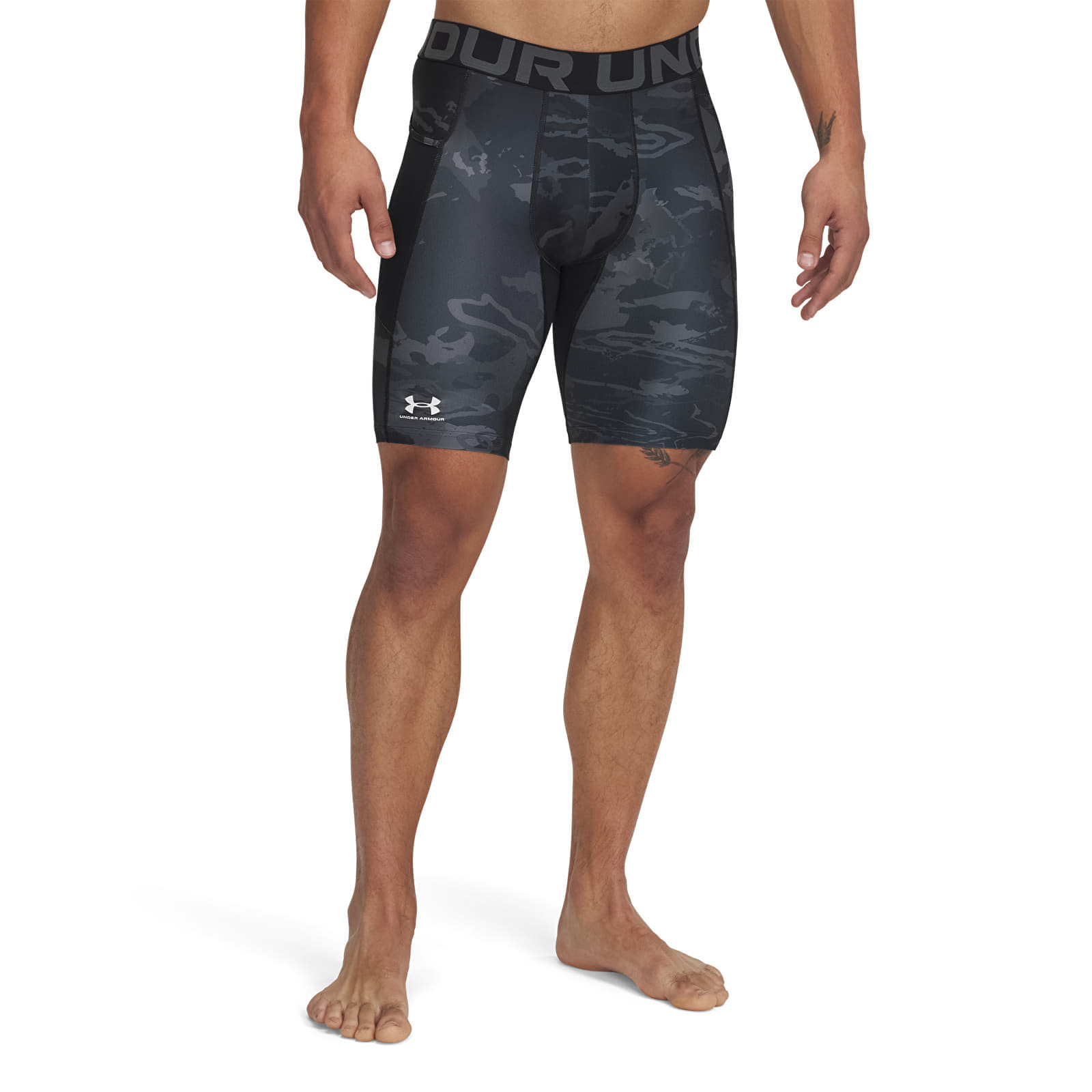 Šortky Under Armour HG Armour Printed Lg Sts Black/ White XXL