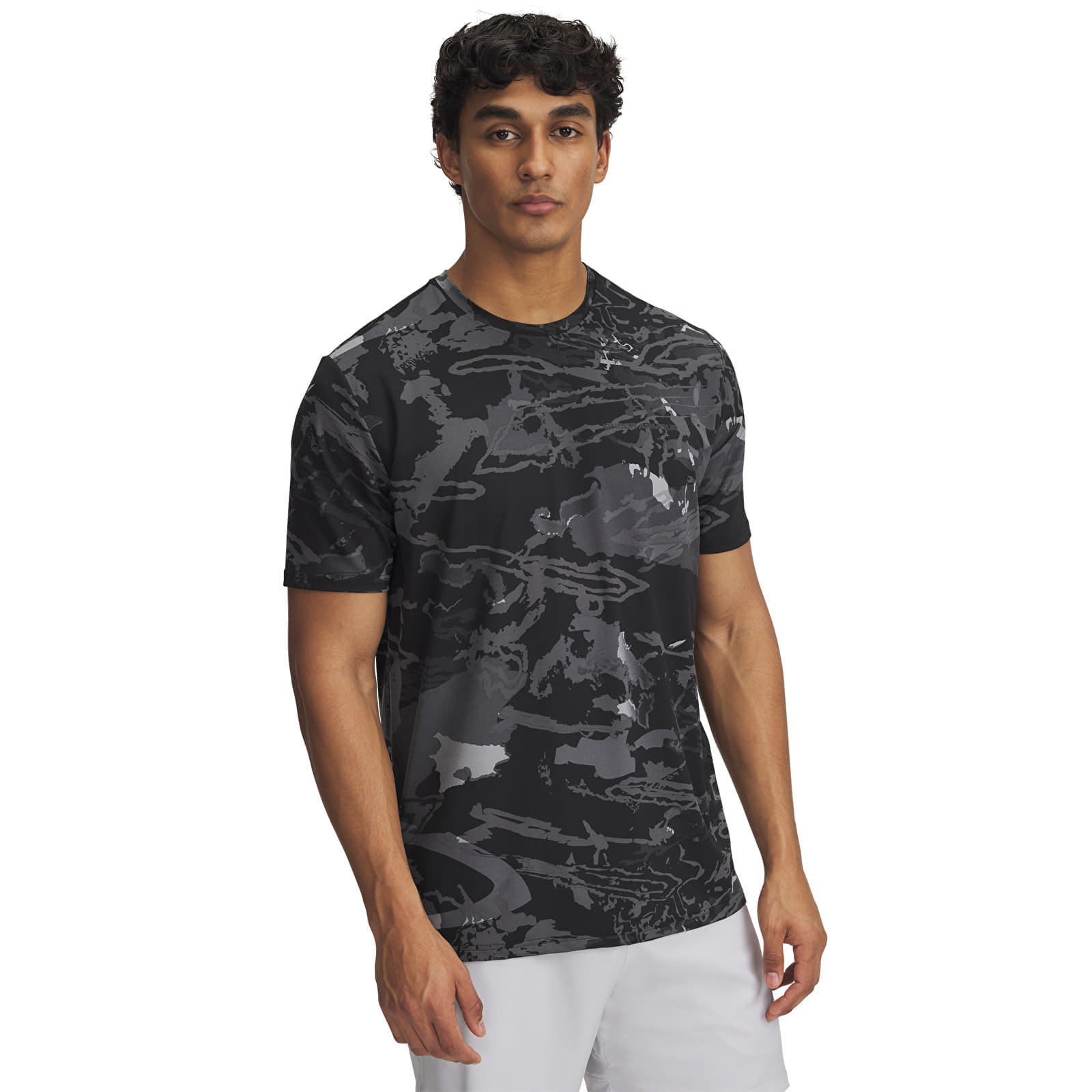 Tričko Under Armour Vanish Energy Printed SS Tee Black/ Anthracite/ Black XL