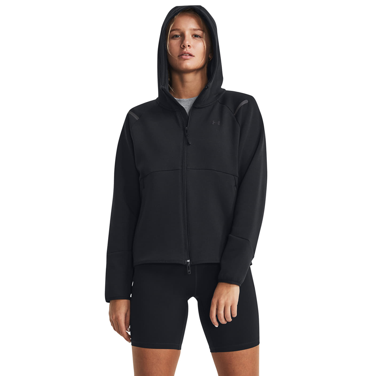 Mikina Under Armour Unstoppable Fleece FZ Black/ Black S