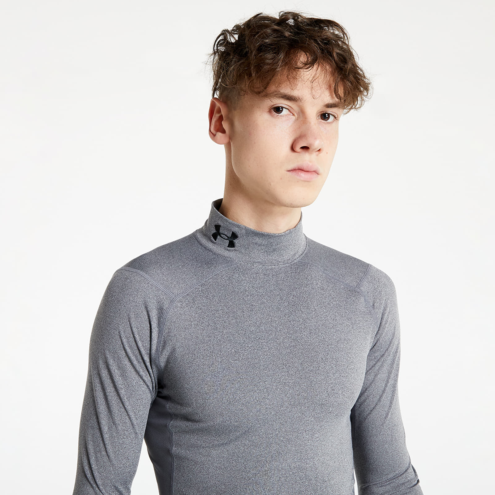 Tričko Under Armour Cg Armour Comp Mock Grey S