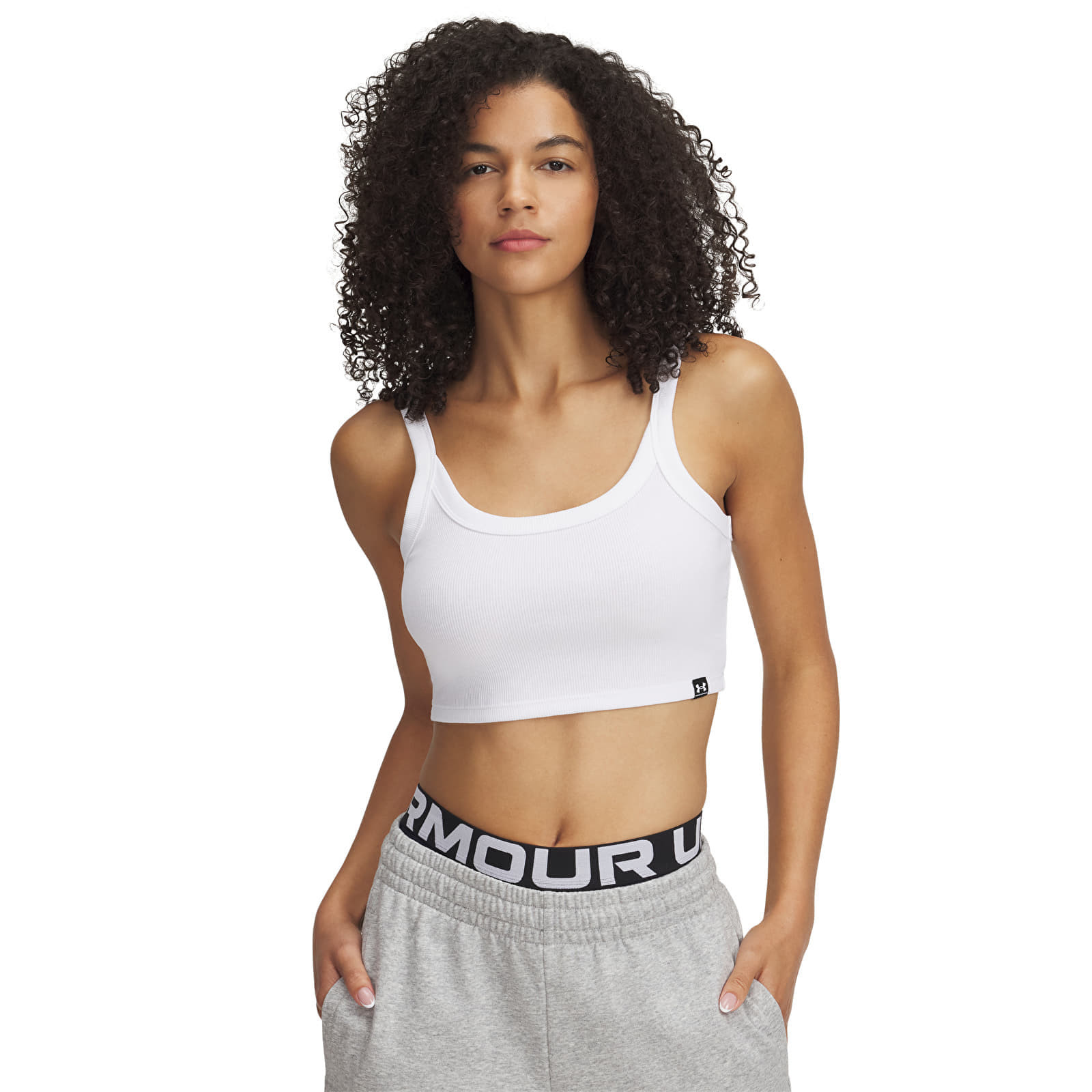 Tielko Under Armour Rival Rib Baby Tank White/ White XS