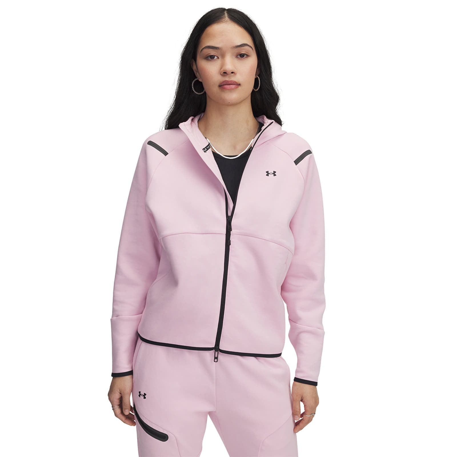 Mikina Under Armour Unstoppable Fleece FZ Prime Pink/ Black XS