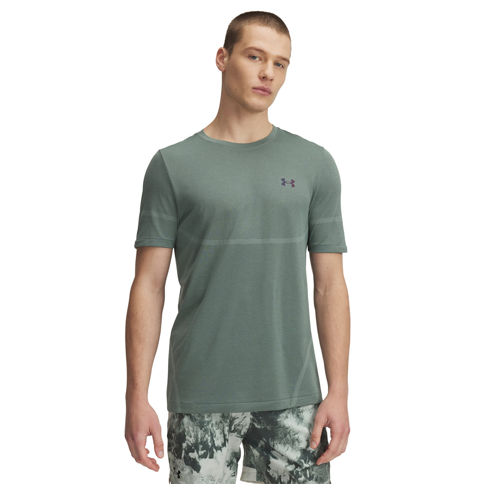 Tričko Under Armour Vanish Elite Seamless SS Tee Silica Green/ Iridescent XXL