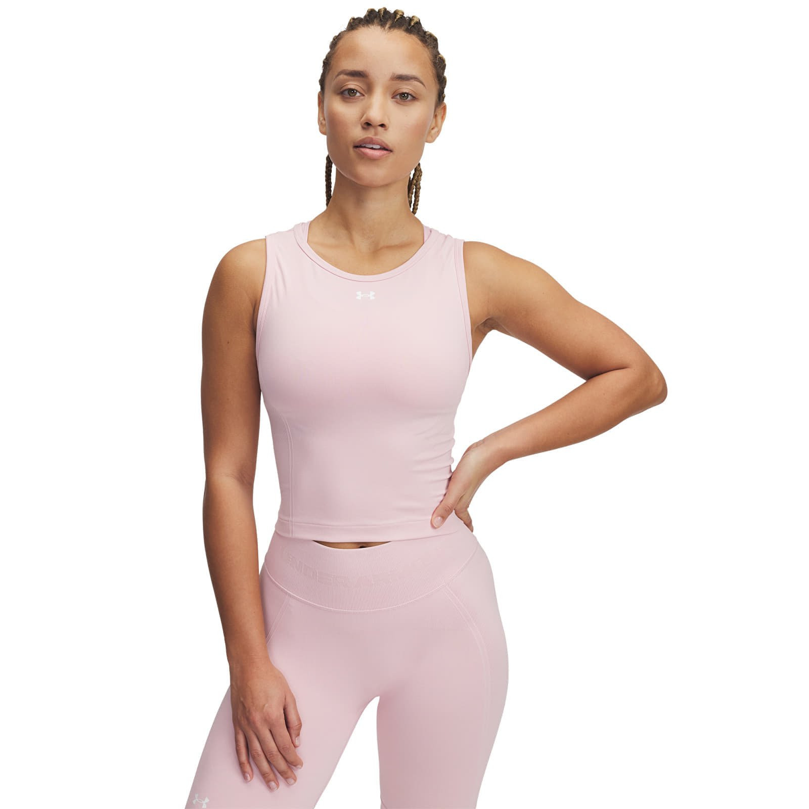 Tielko Under Armour Vanish Seamless Tank Prime Pink/ White S