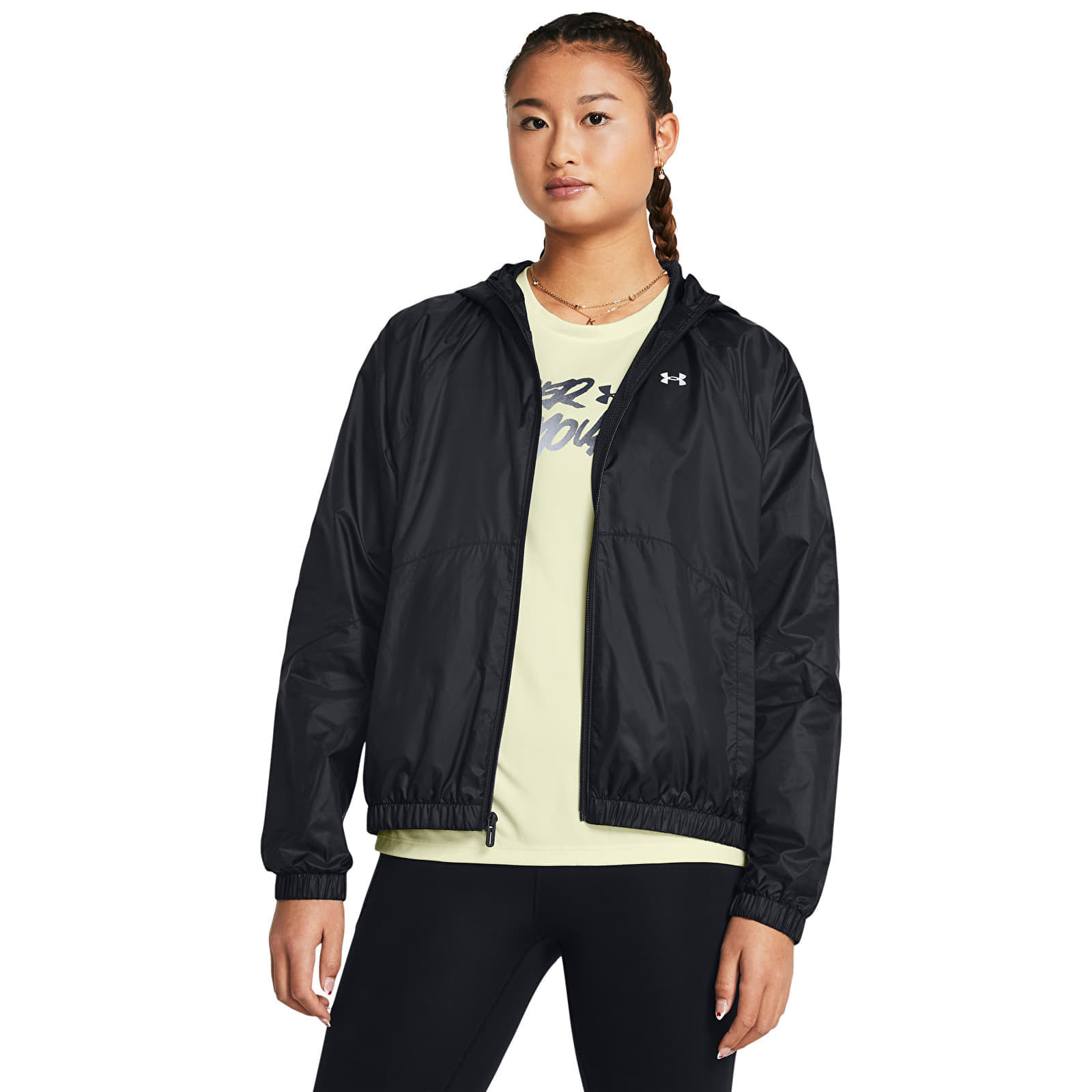 Bunda Under Armour Rival Sport Windbreak Jacket Black/ White M