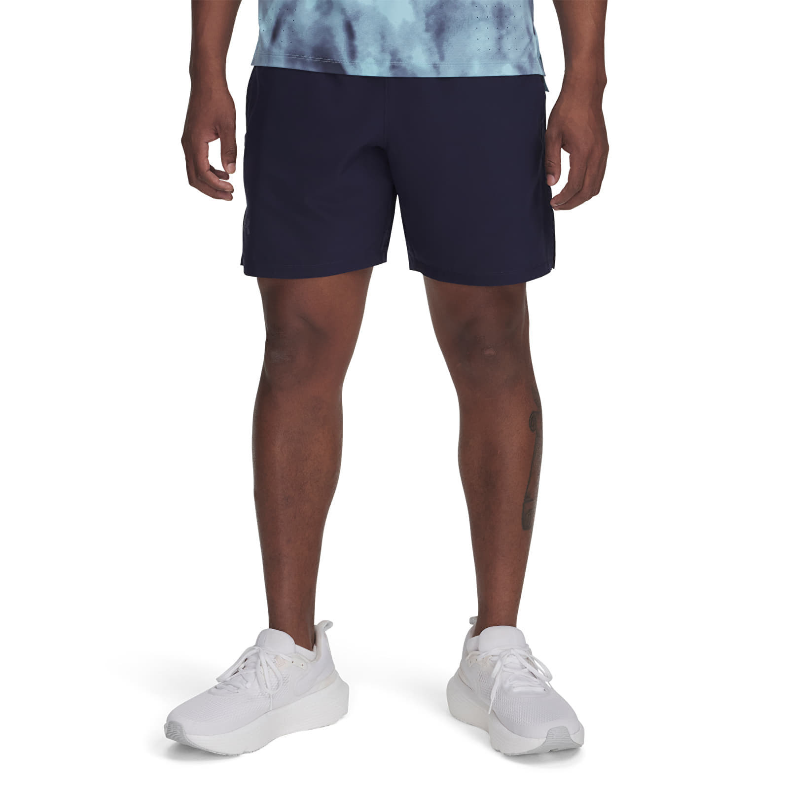 Šortky Under Armour LAUNCH PRO 2n1 7'' SHORTS Midnight Navy/ Stream/ Reflective S