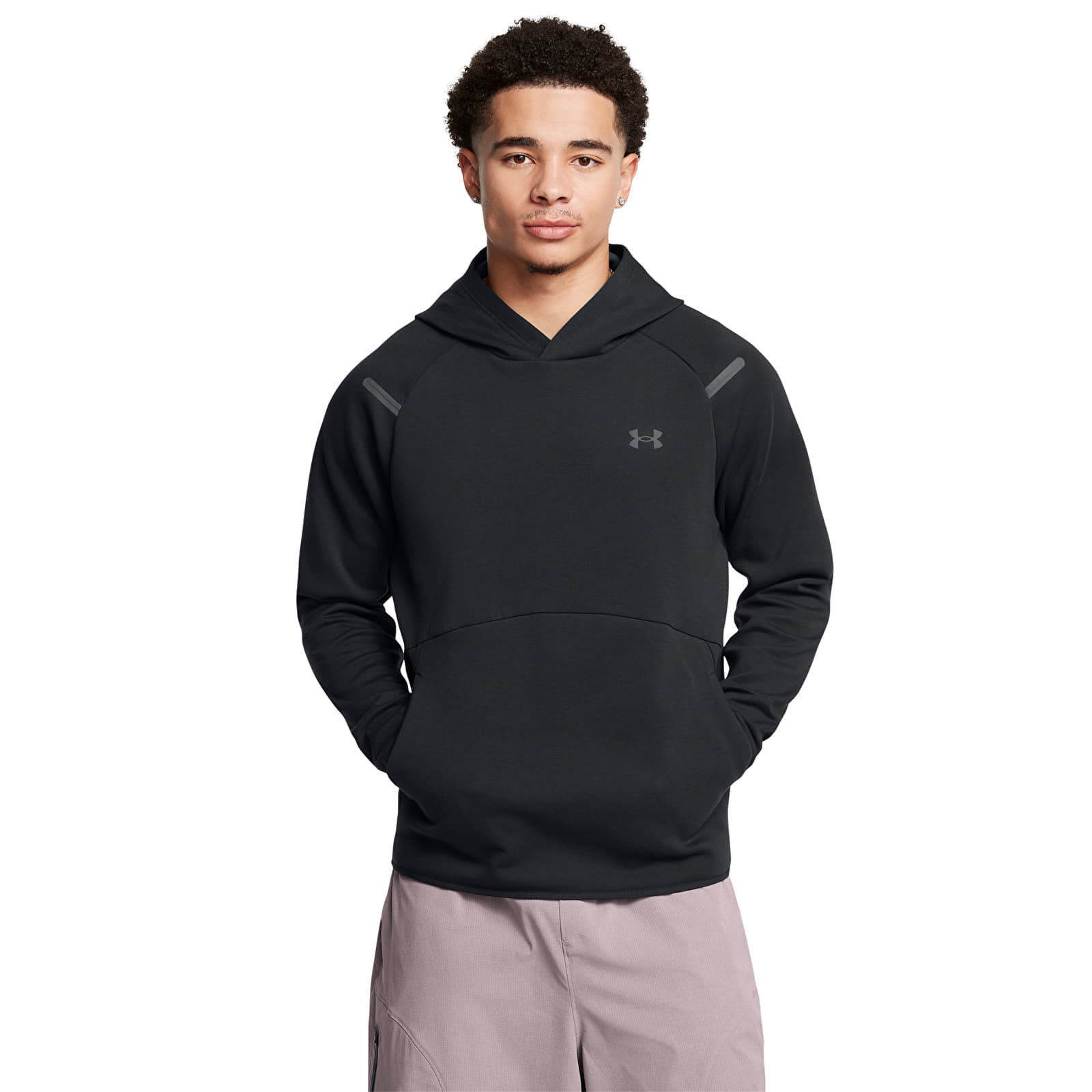 Mikina Under Armour Unstoppable Fleece Hooded EU Black/ Black S