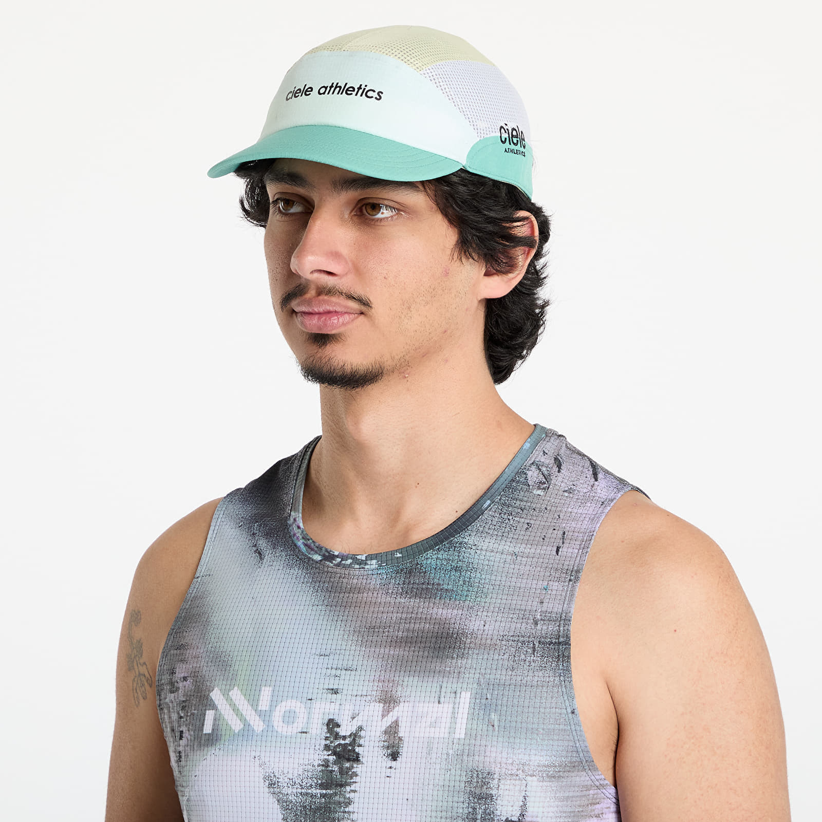 Šiltovka Ciele Athletics FSTCap SC Field IconicSL Dusty Turquoise/ Glade S/M