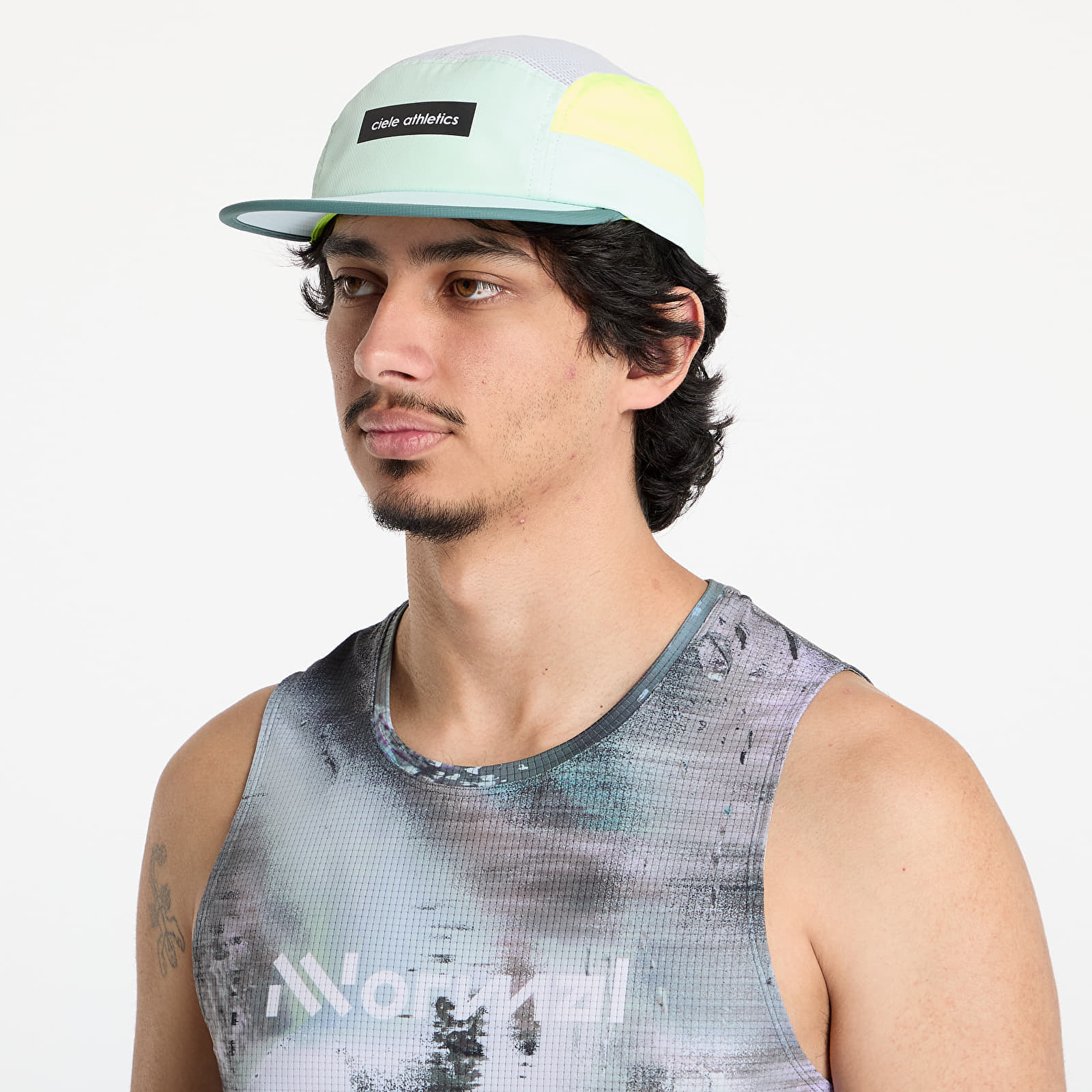 Šiltovka Ciele Athletics GOCap Field IconicBar Dusty Turquoise/ White M/L