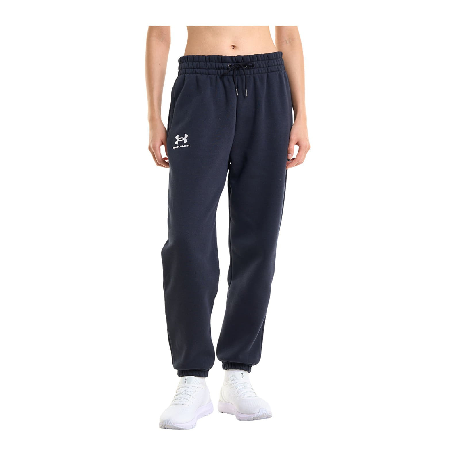 Kalhoty Under Armour Icon Fleece Jogger Black/ White M