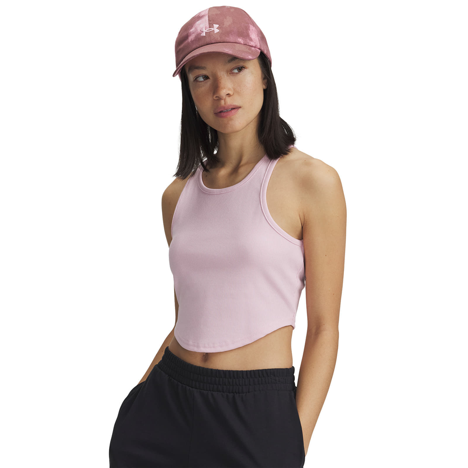 Tielko Under Armour Rival Rib Tank Prime Pink/ White XS