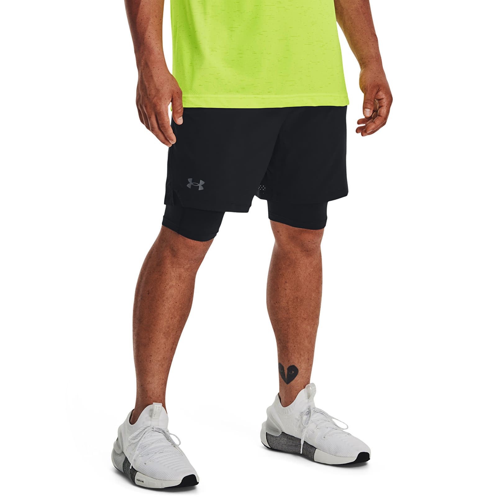 Šortky Under Armour Vanish Woven 2in1 Sts Black/ Black/ Pitch Gray L