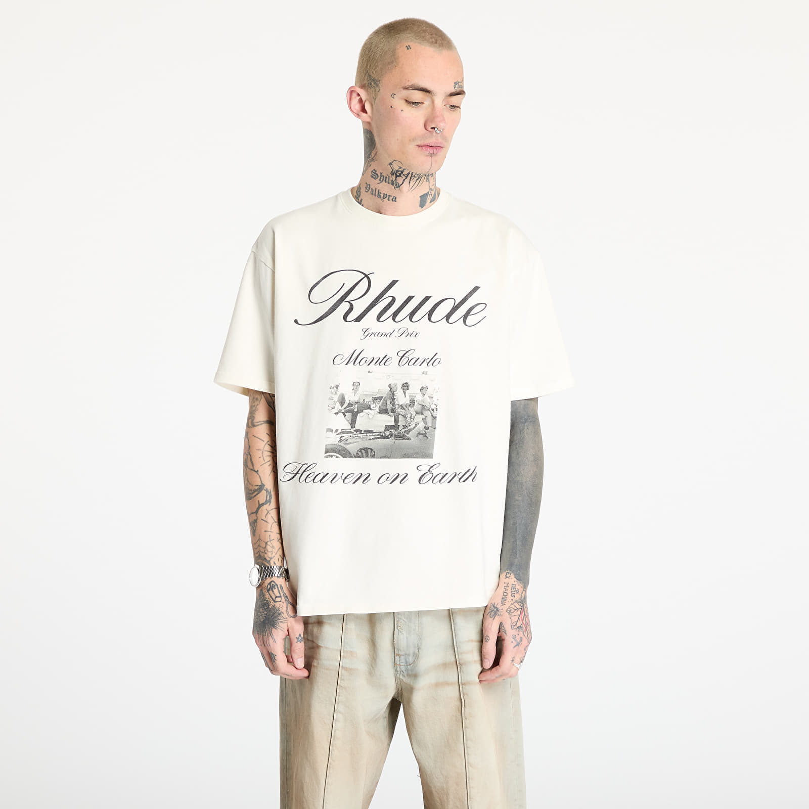 Tričko Rhude Heaven On Earth Tee Vintage White L