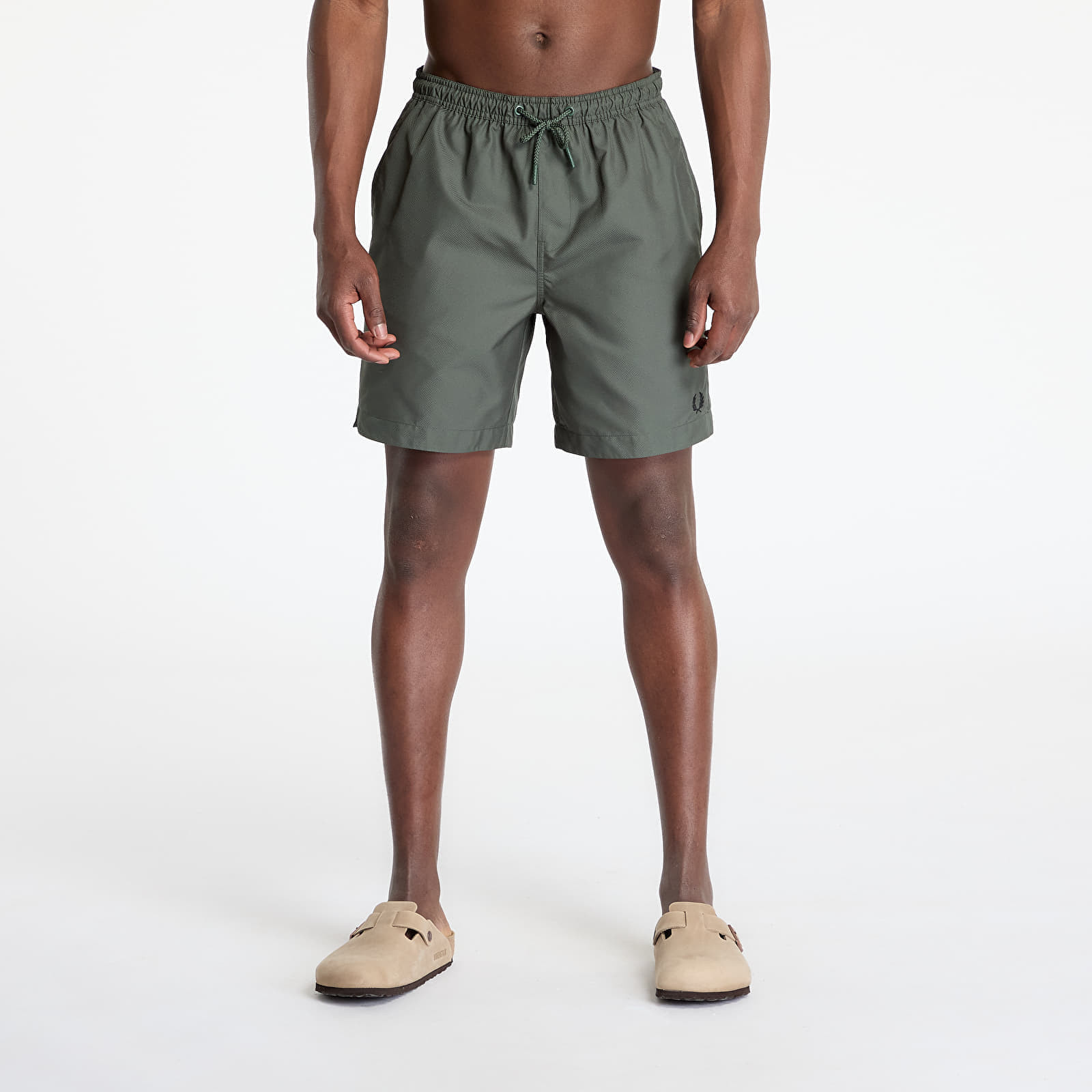 Plavky FRED PERRY Classic Swimshort Court Green M