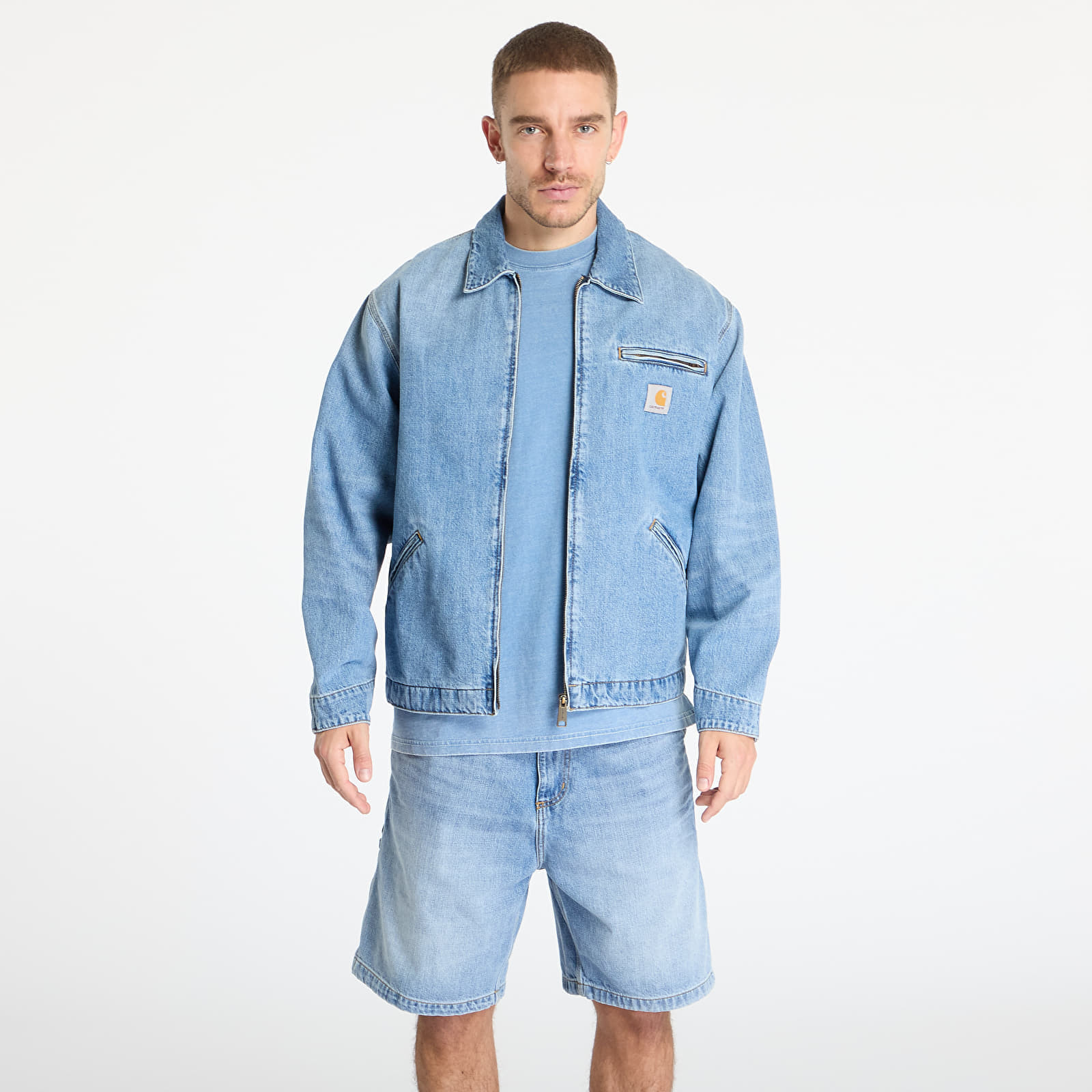 Bunda Carhartt WIP OG Detroit Jacket UNISEX Blue Burst Washed XS