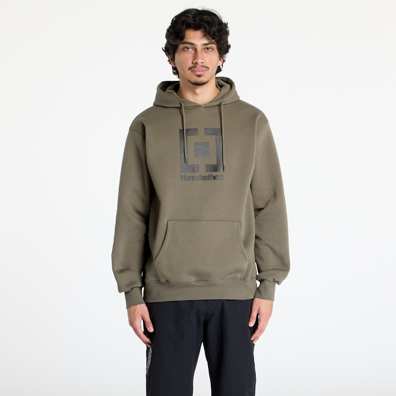 Mikina Horsefeathers Leader Sweatshirt Burnt Olive S