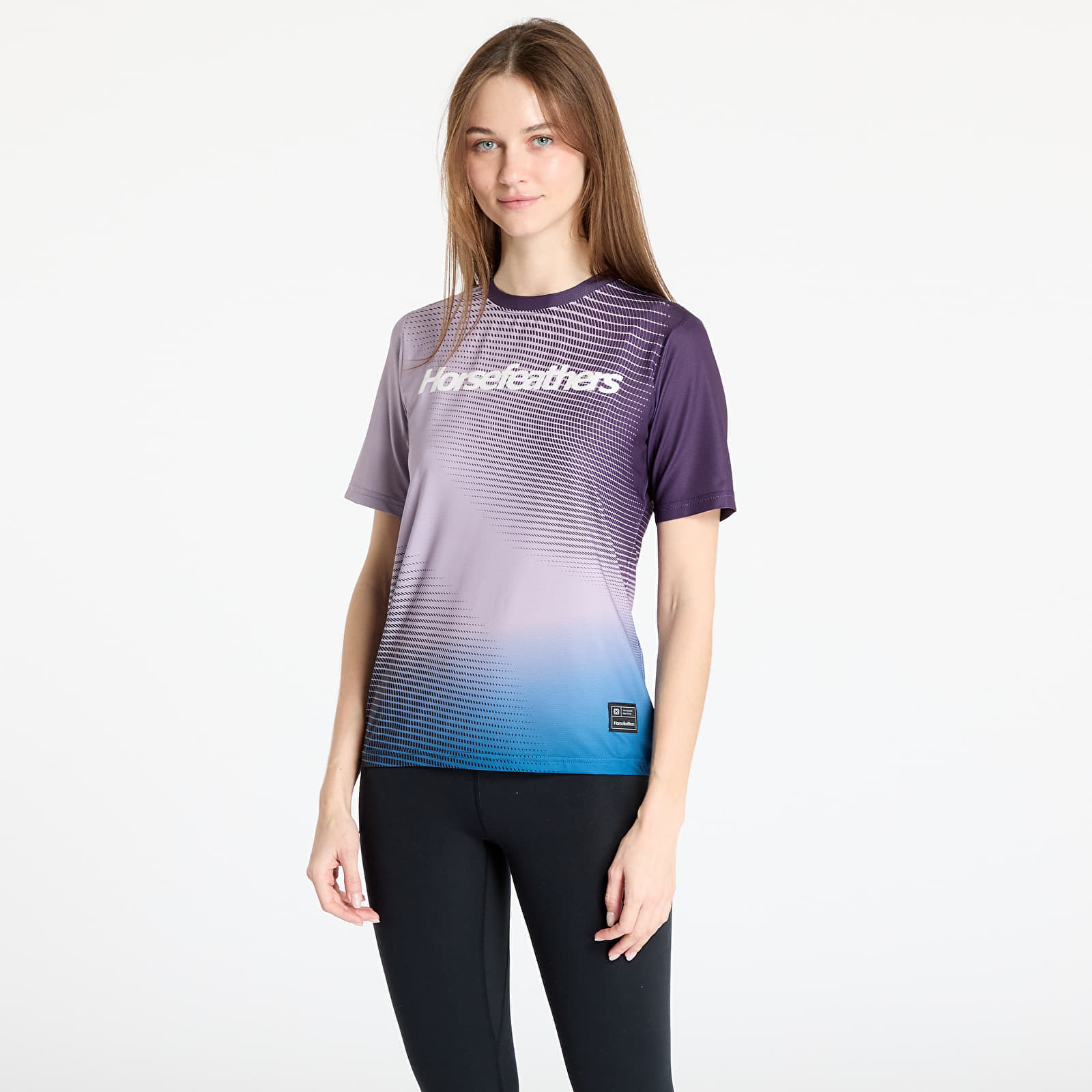 Tričko Horsefeathers W Quantum Bike Jersey Iris Fade Out S