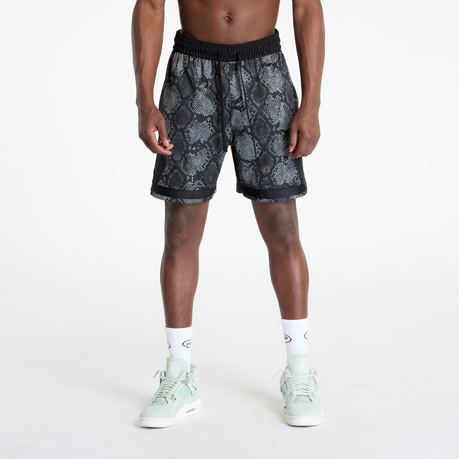 Šortky Jordan Sport Men's Dri-FIT Mesh Diamond Shorts Black/ Black S