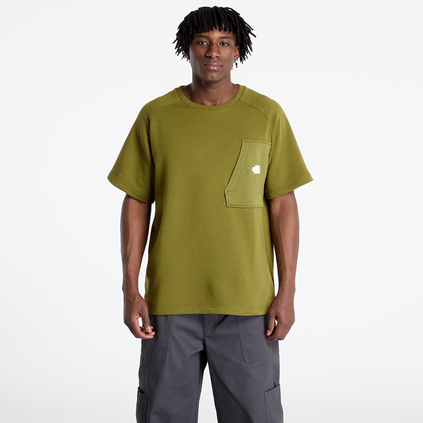 Tričko The North Face Terry Relaxed Tee Forest Olive S