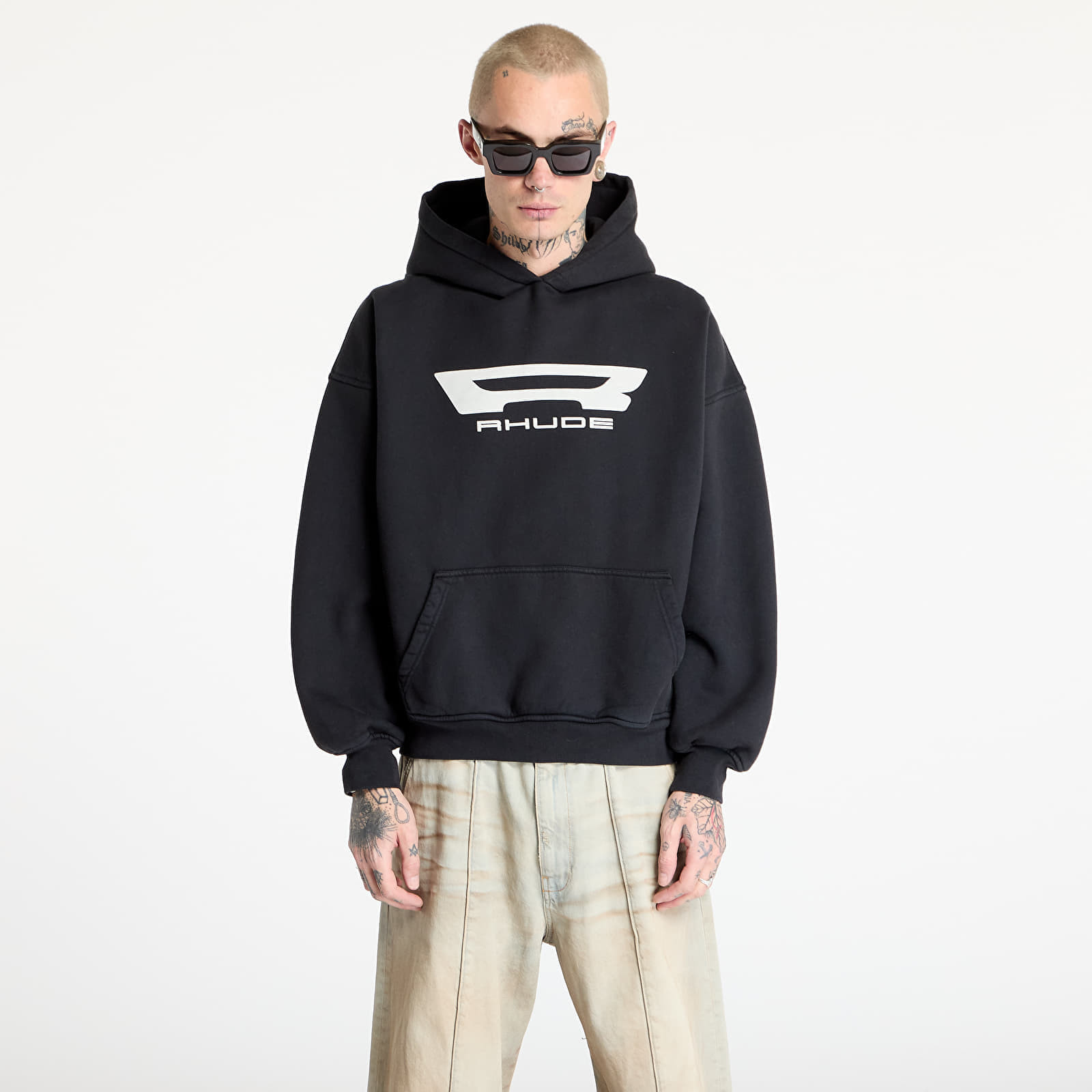 Mikina Rhude Campione Hoodie Vintage Black S
