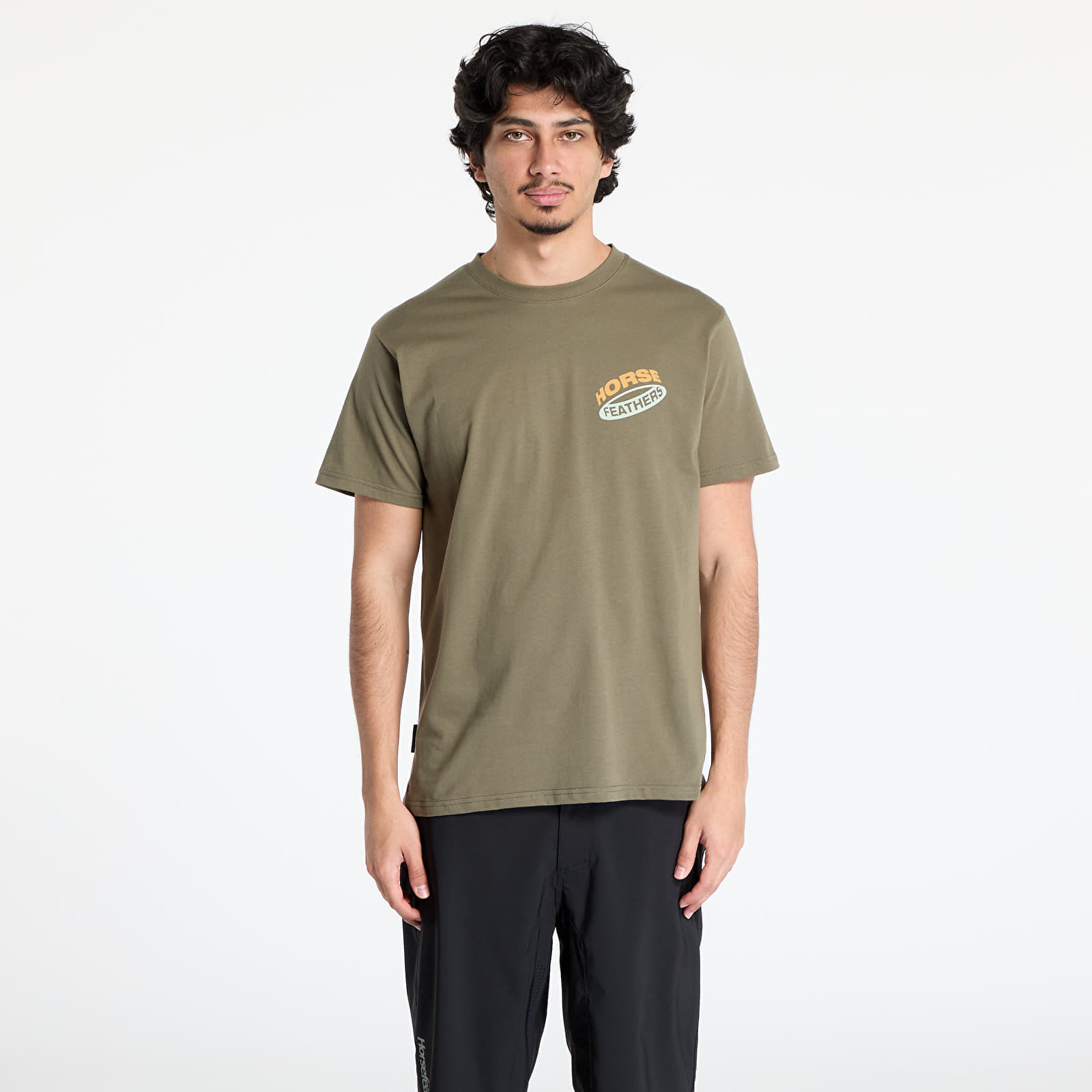 Tričko Horsefeathers Orbit T-Shirt Burnt Olive M