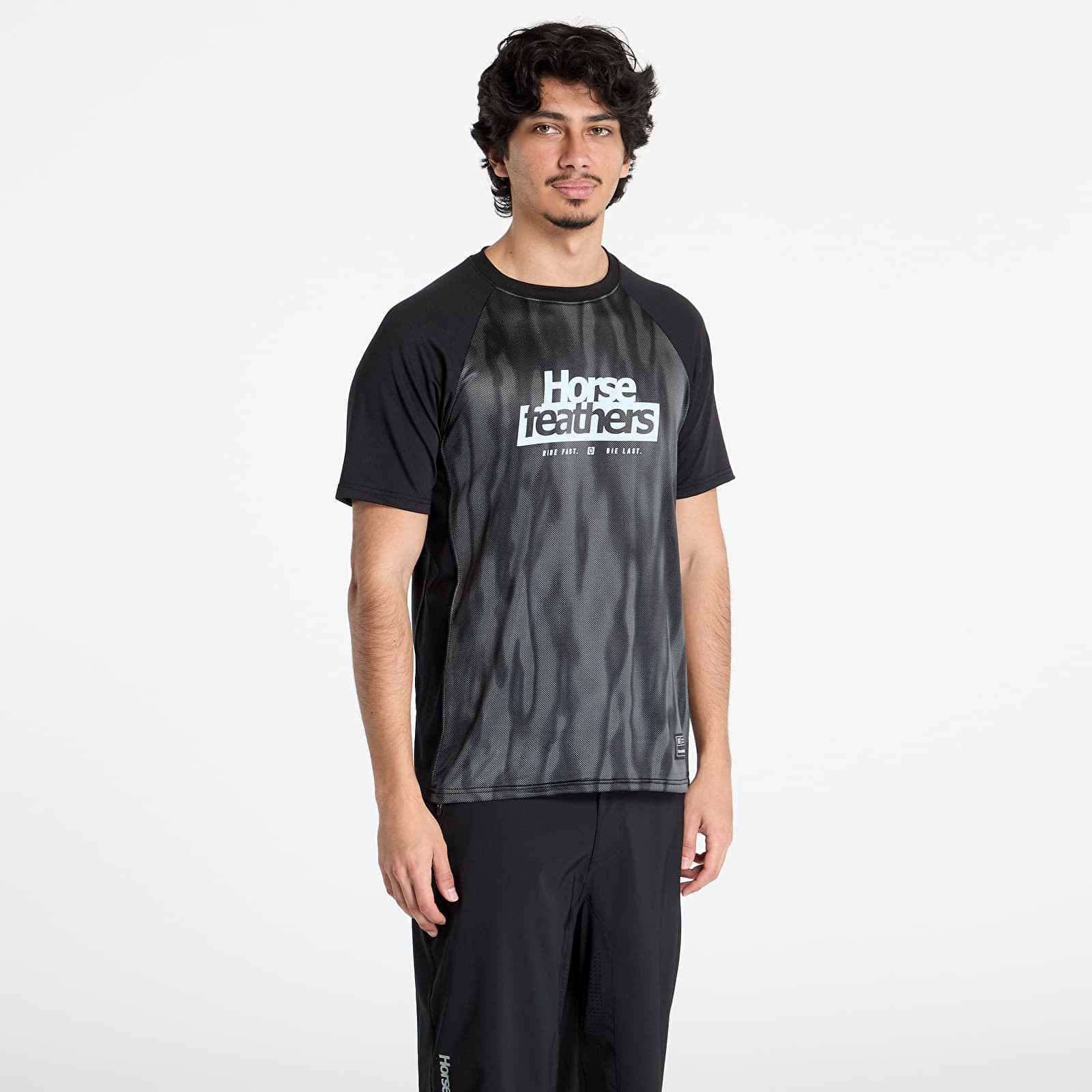 Tričko Horsefeathers Spike Bike Jersey Halftone/ Black XS