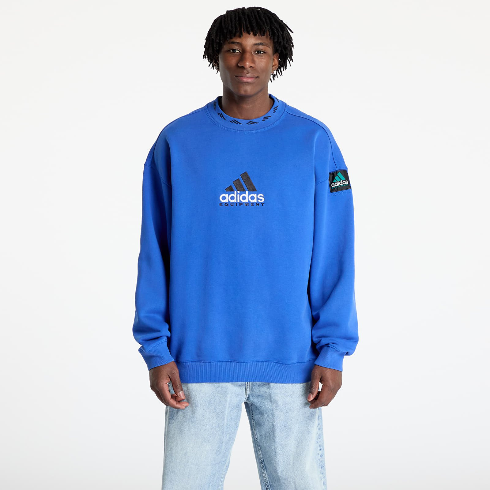 Mikina adidas Equipment Wash Crewneck Sweatshirt Equipment Blue S