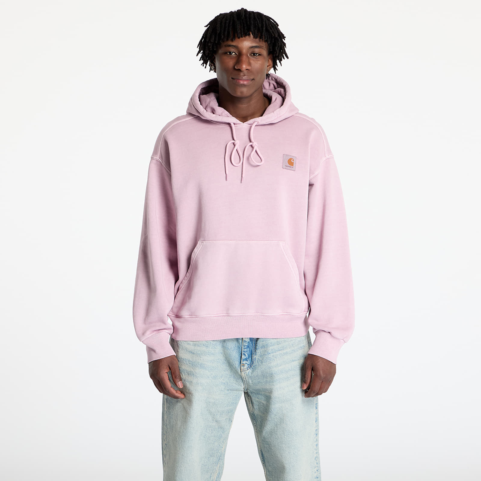 Mikina Carhartt WIP Hooded Nelson Sweat UNISEX Hortensia Garment Dyed XS