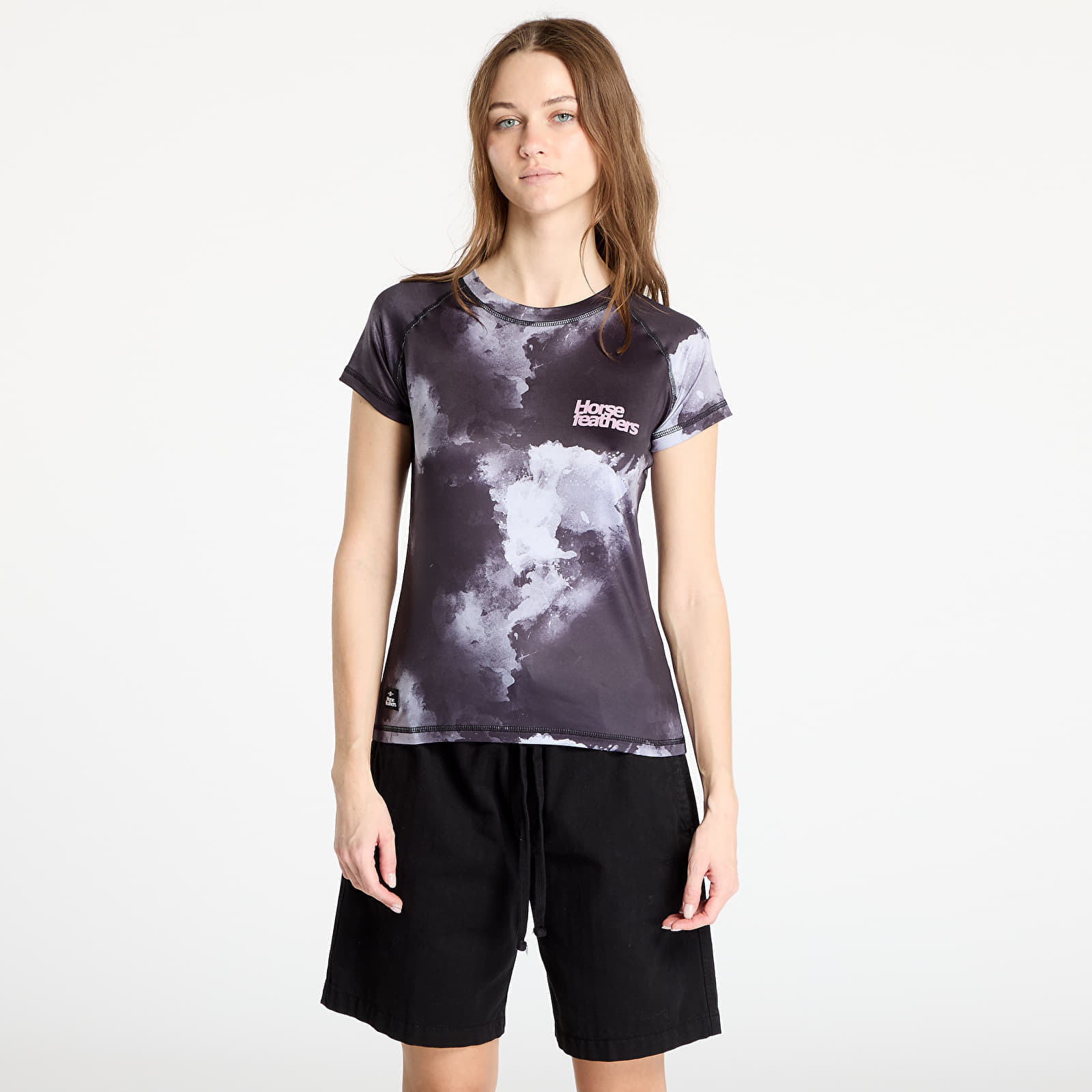 Tričko Horsefeathers Deco Bike Jersey Grayscale XS