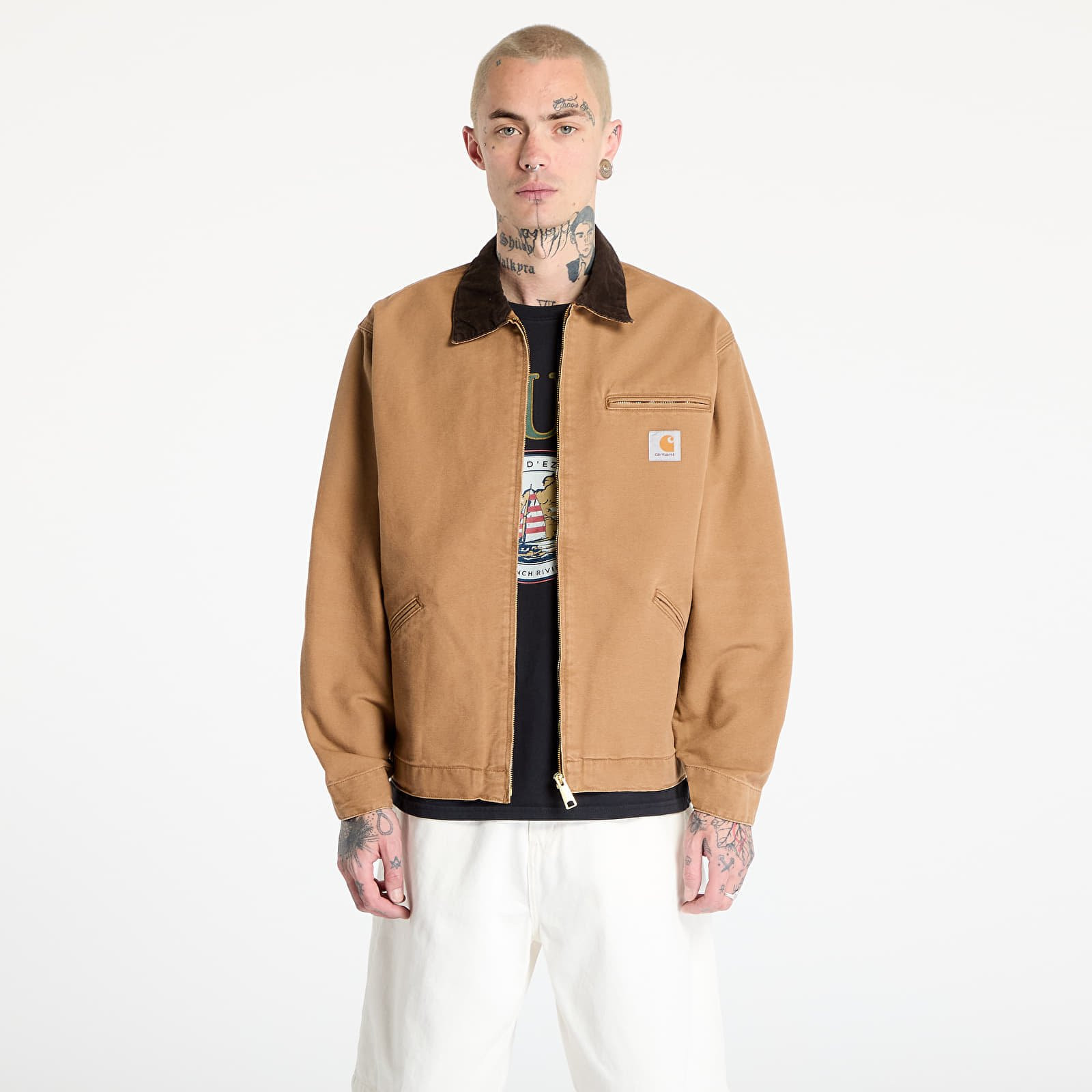 Bunda Carhartt WIP OG Detroit Jacket UNISEX Hamilton Brown/ Tobacco Aged Canvas XS