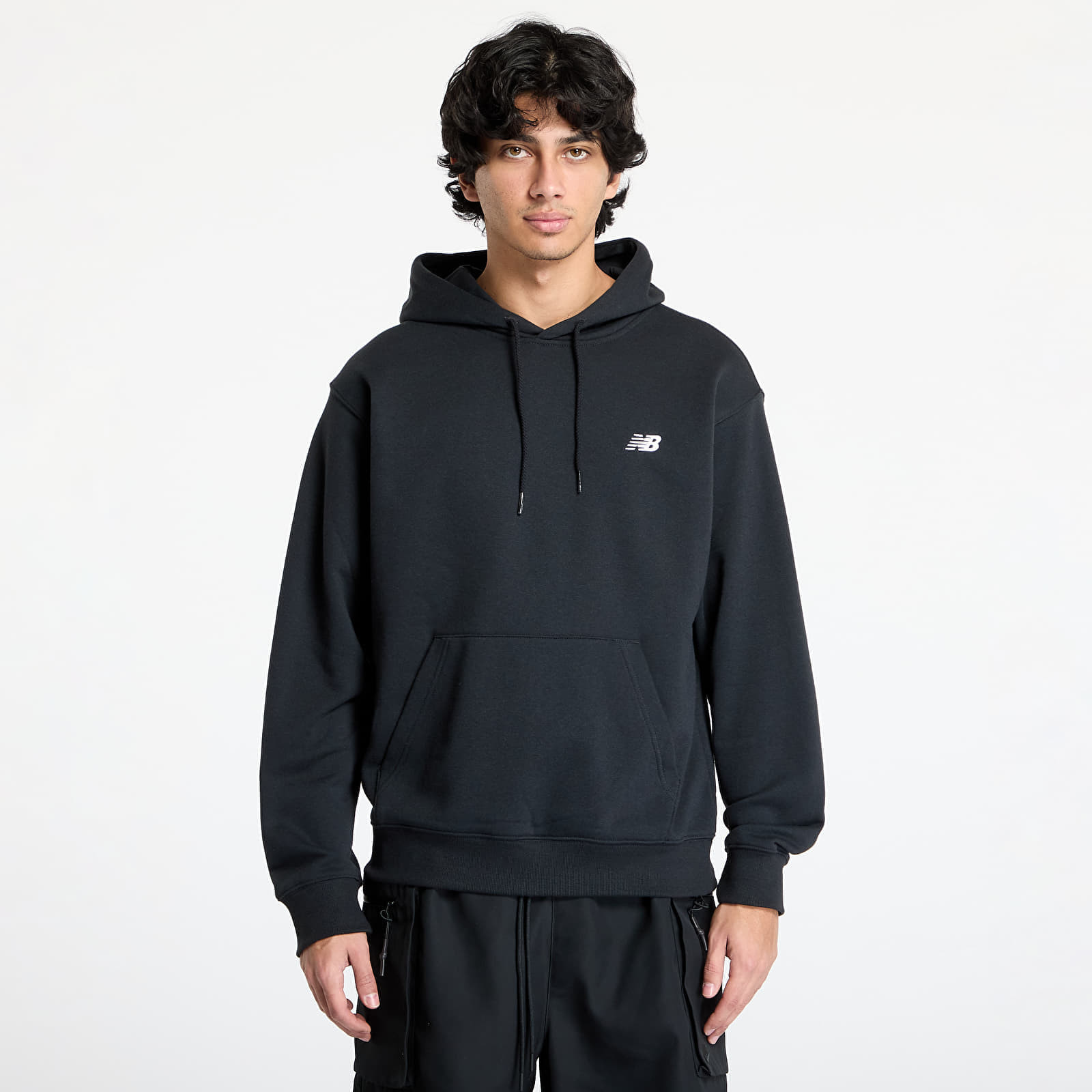 Mikina New Balance Sport Essentials French Terry Hoodie Black XXL