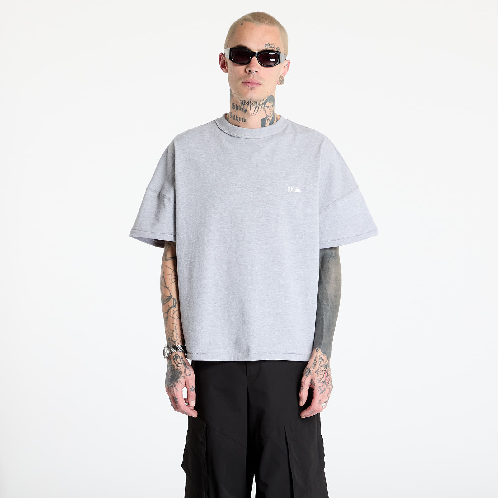 Tričko Rhude Classique Reverse Tee Heather Gray S