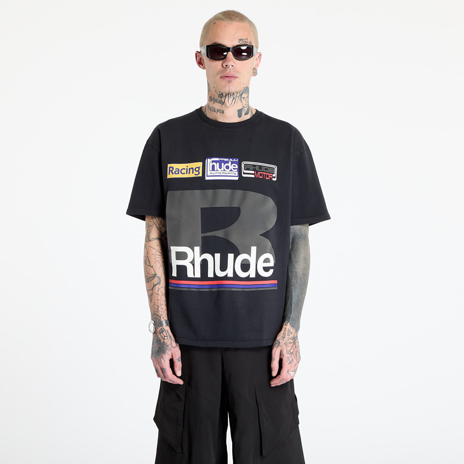 Tričko Rhude Petrol Patch Tee Vintage Black S