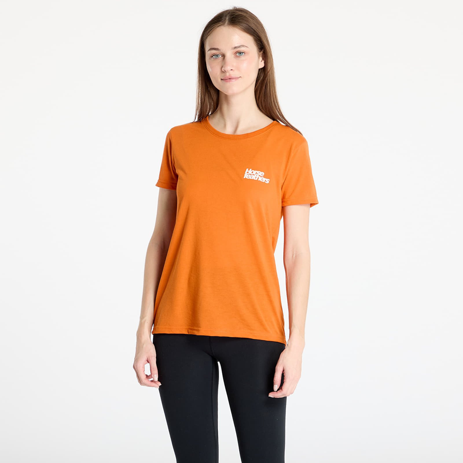 Tričko Horsefeathers Leila II Tech T-Shirt Burnt Orange S