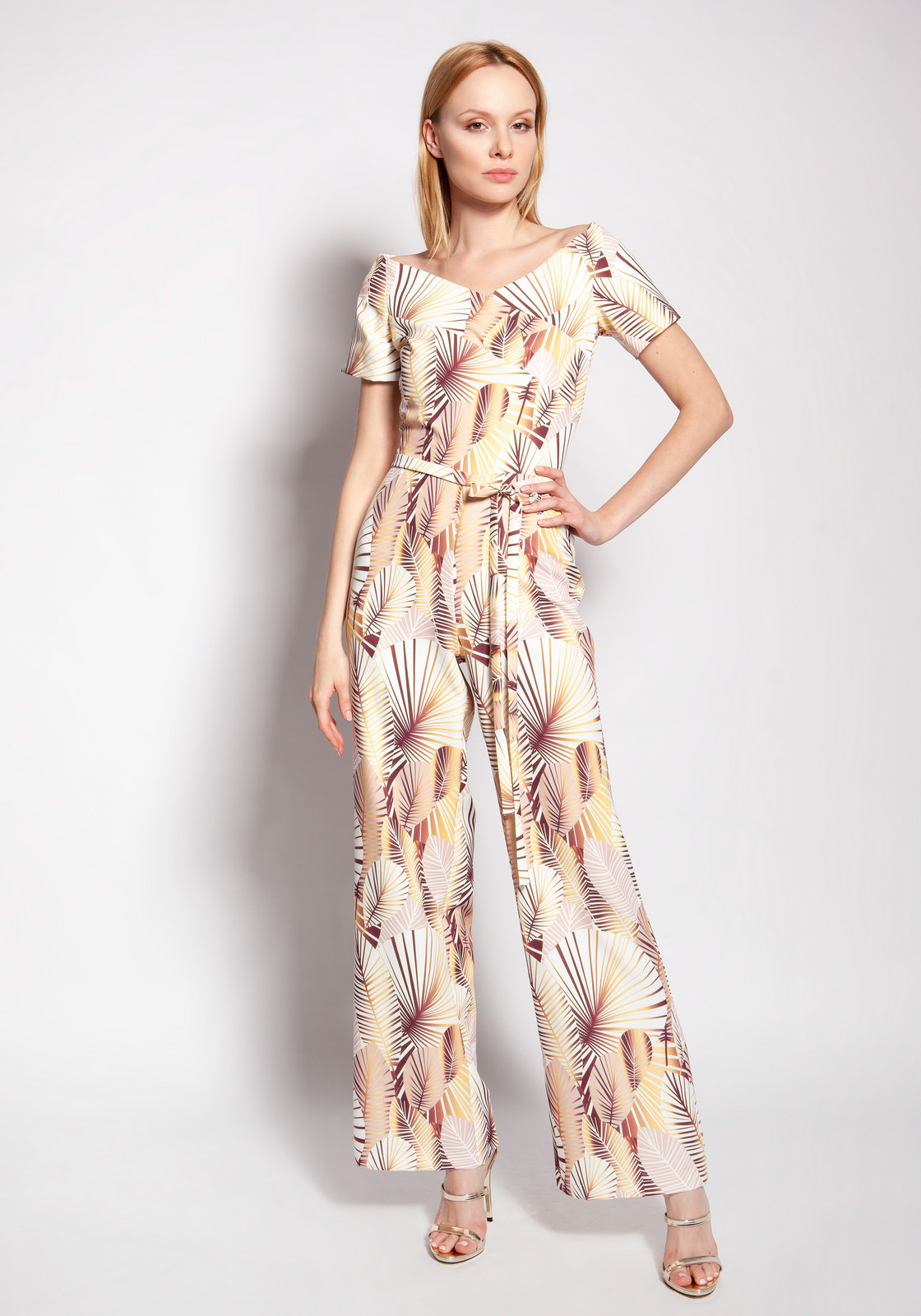 Dámsky overal Lanti Lanti_Jumpsuit_Kb117_Beige