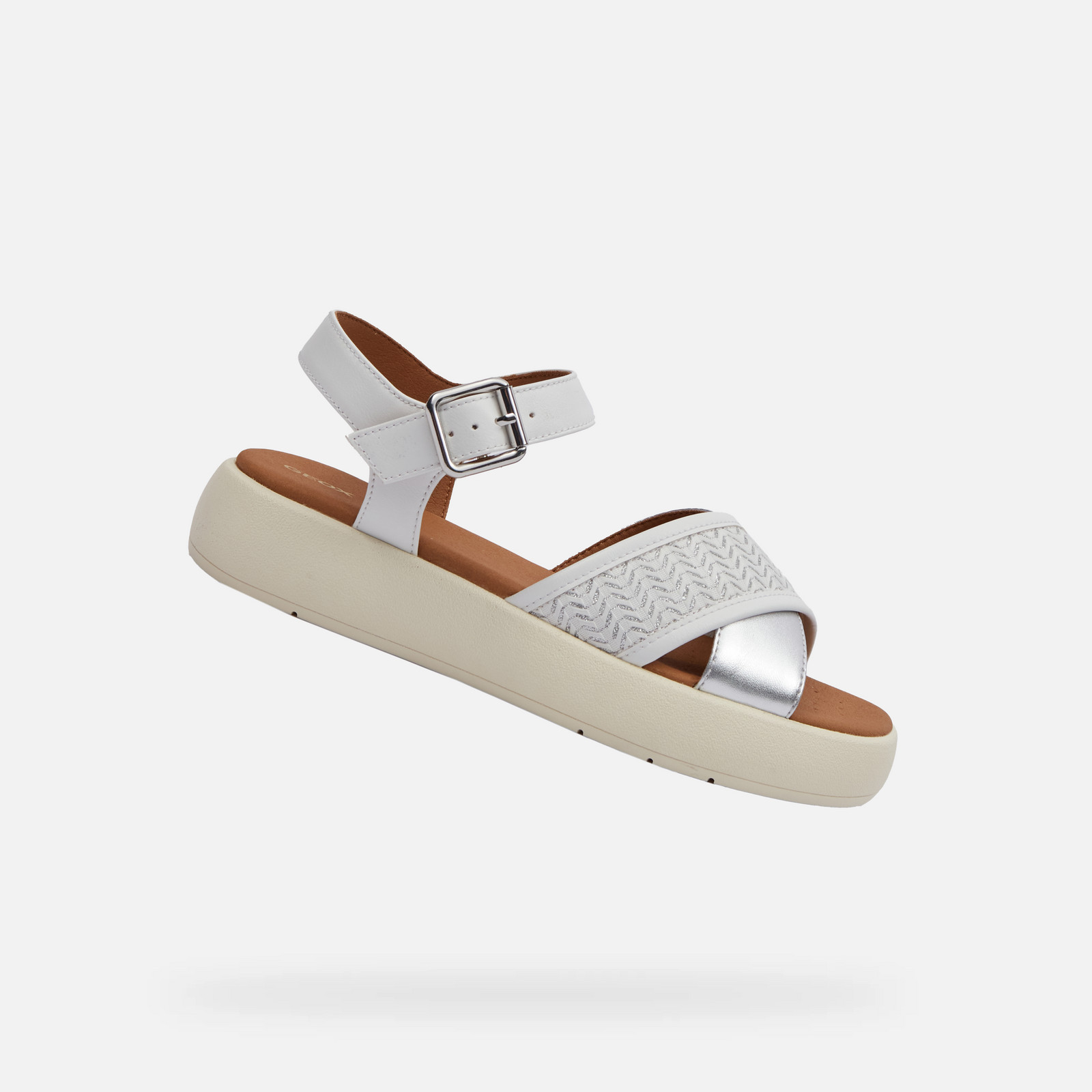 White women's sandals Geox Camalei - Women's