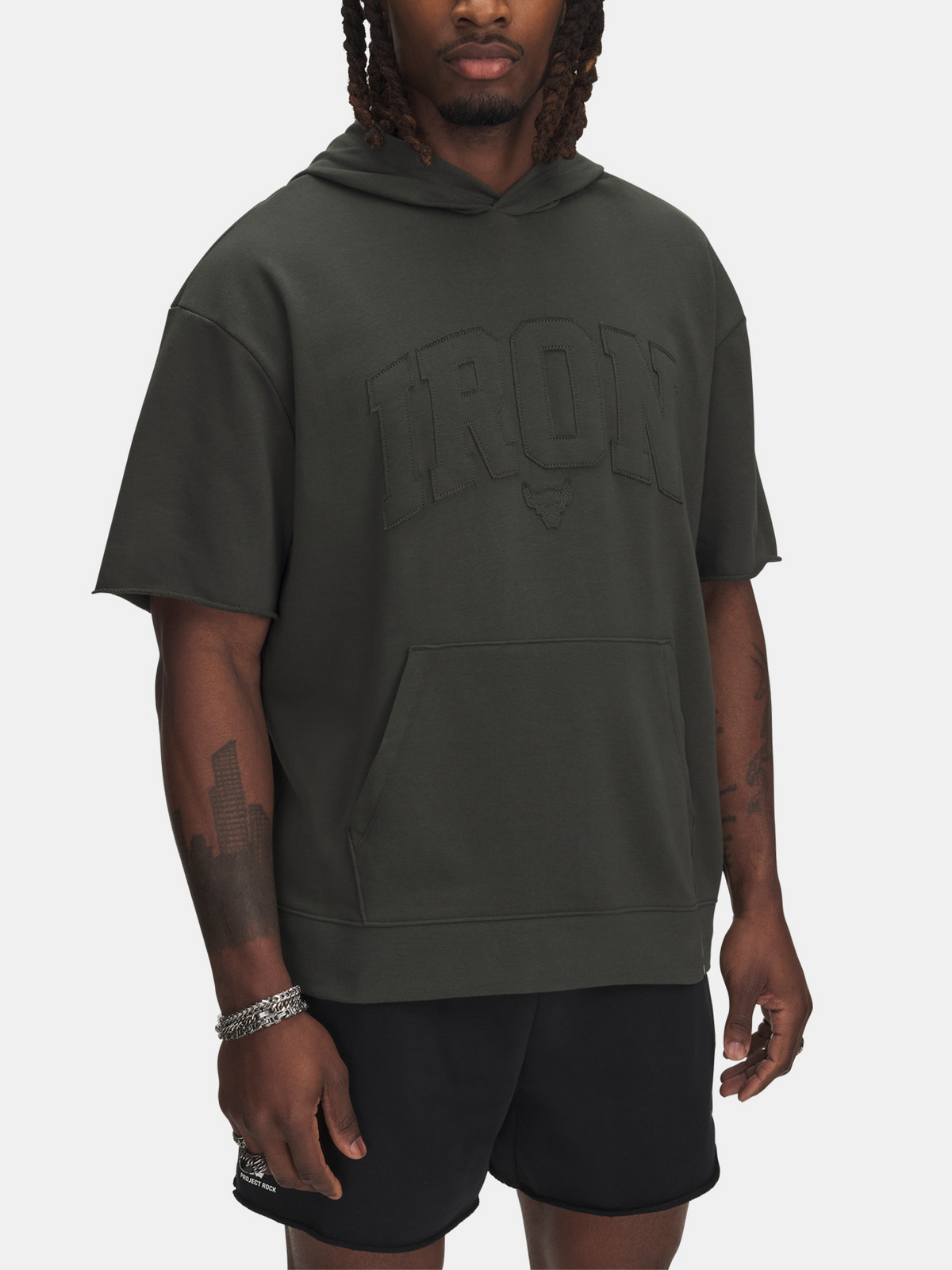 Men's Under Armour Pjt Rck SS Terry Hoody - Men's