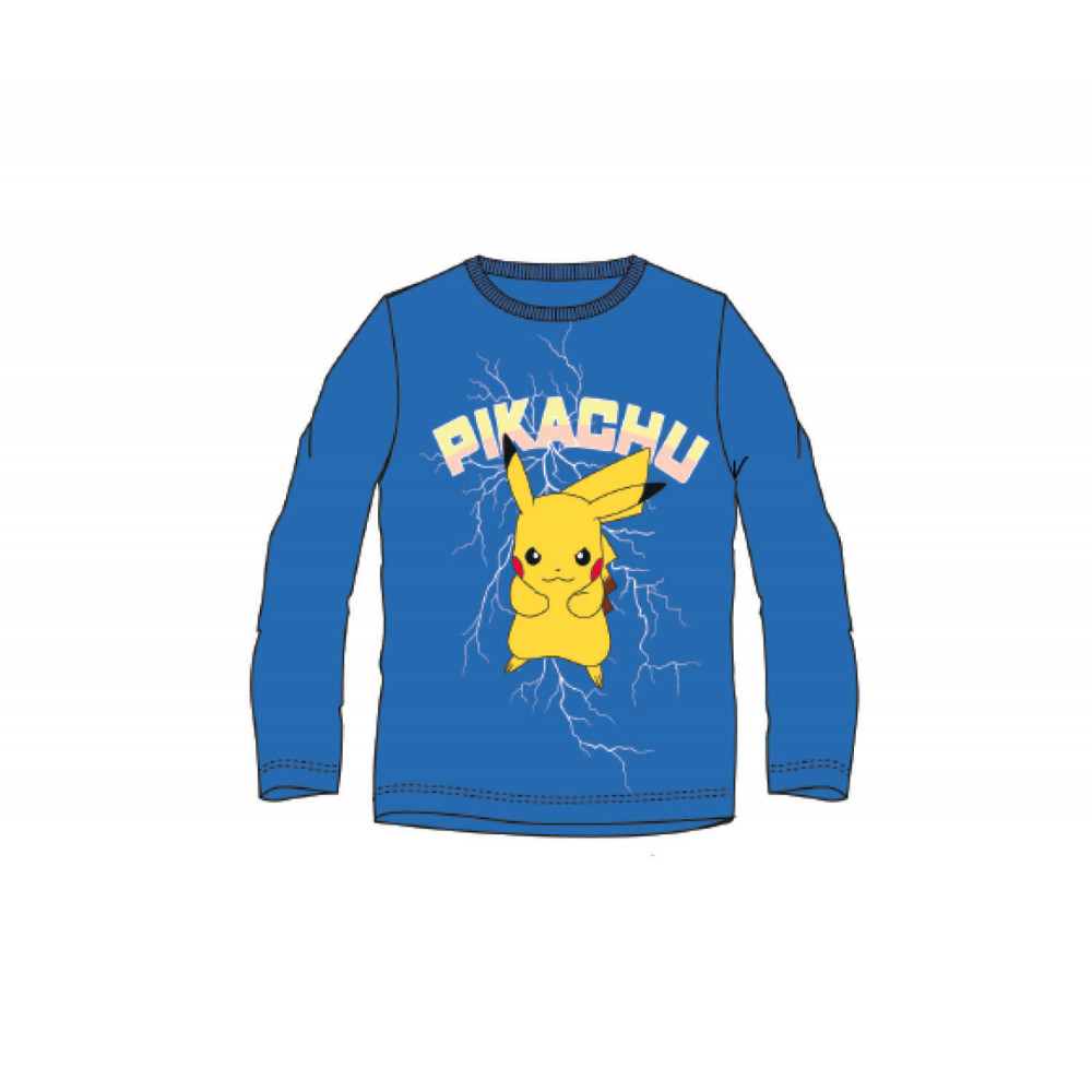 Podmix Tričko s dlhým rukávom - Pokémon, modré Veľkosť - deti: 116