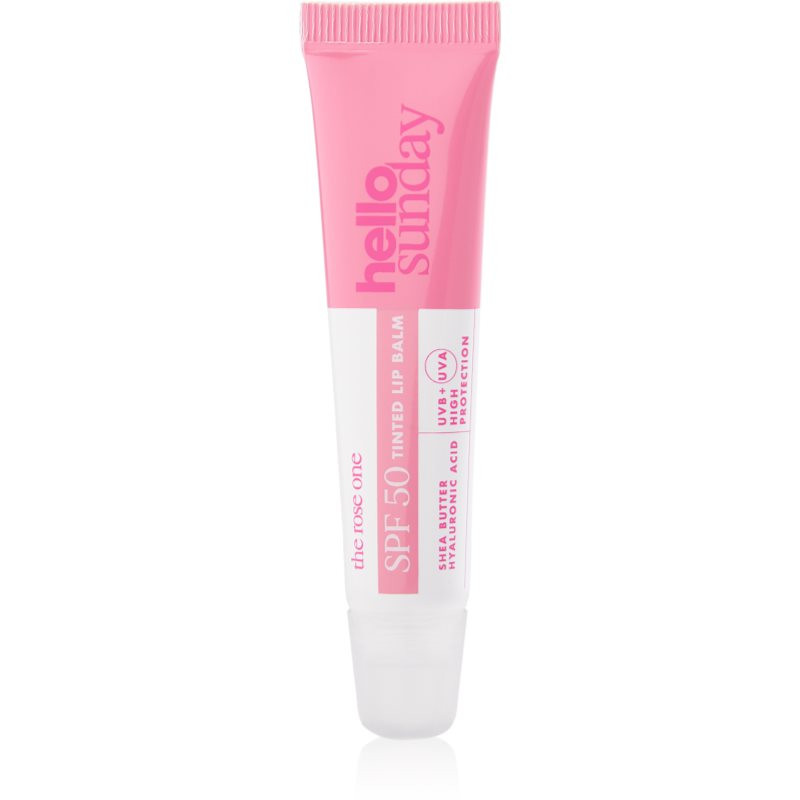 hello sunday the rose one tinted lip balm tónovací balzam na pery SPF 50 15 ml