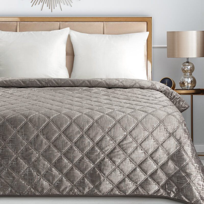 ArtFir Prikrývka na posteľ BLINK 6 | béžová 200 x 220 cm