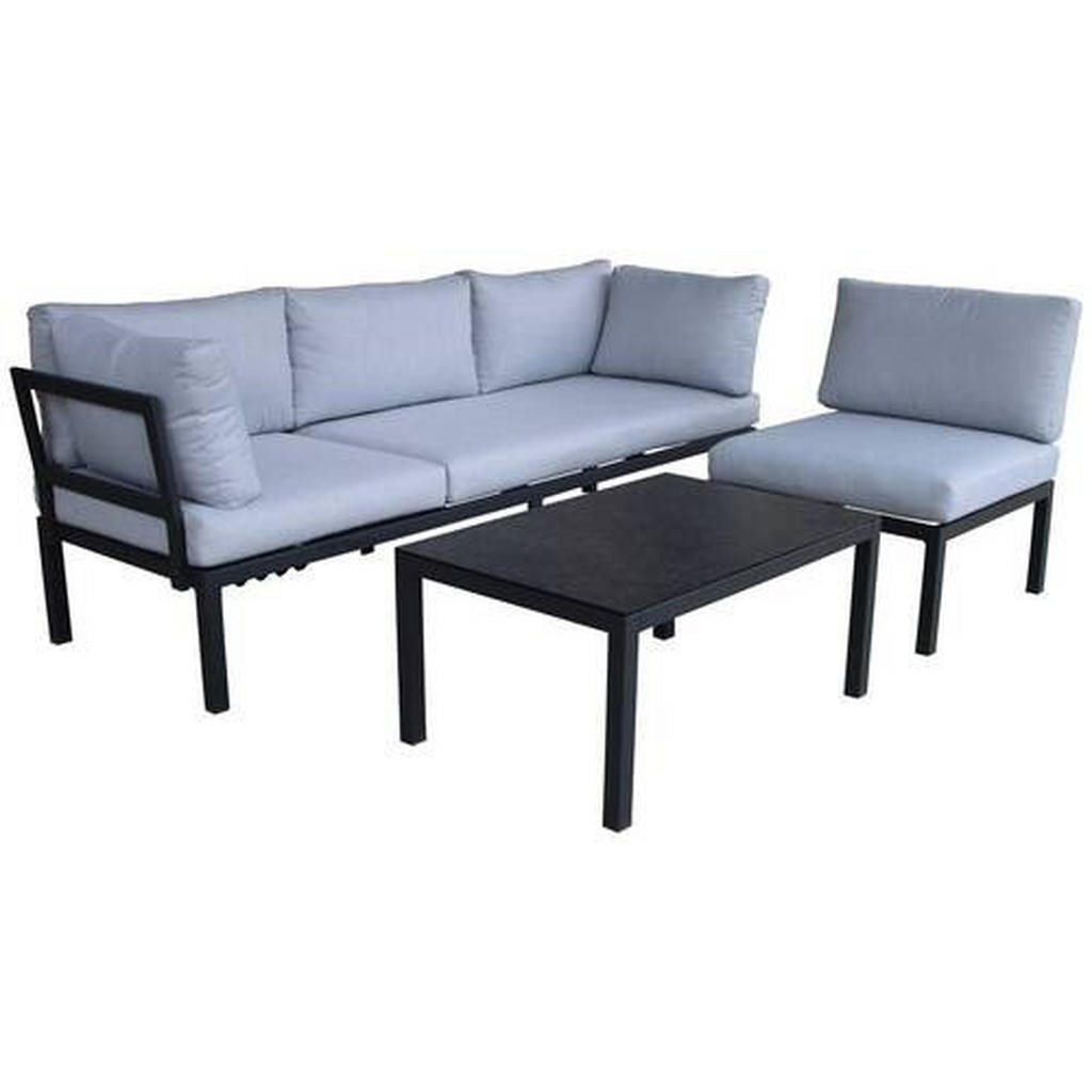 Ambia Garden TERASOVÁ SEDACIA SÚPRAVA kov, sklo, textil
