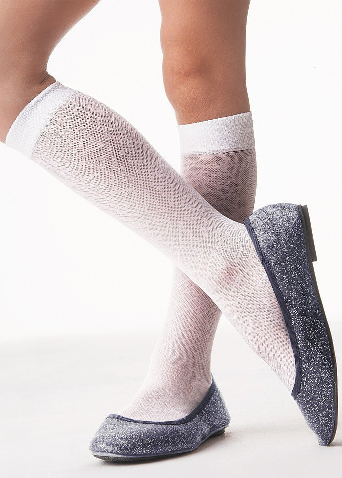 Ponožky Knittex DR 0012 Zuzia 20 den A'2 bianco 18-22 cm