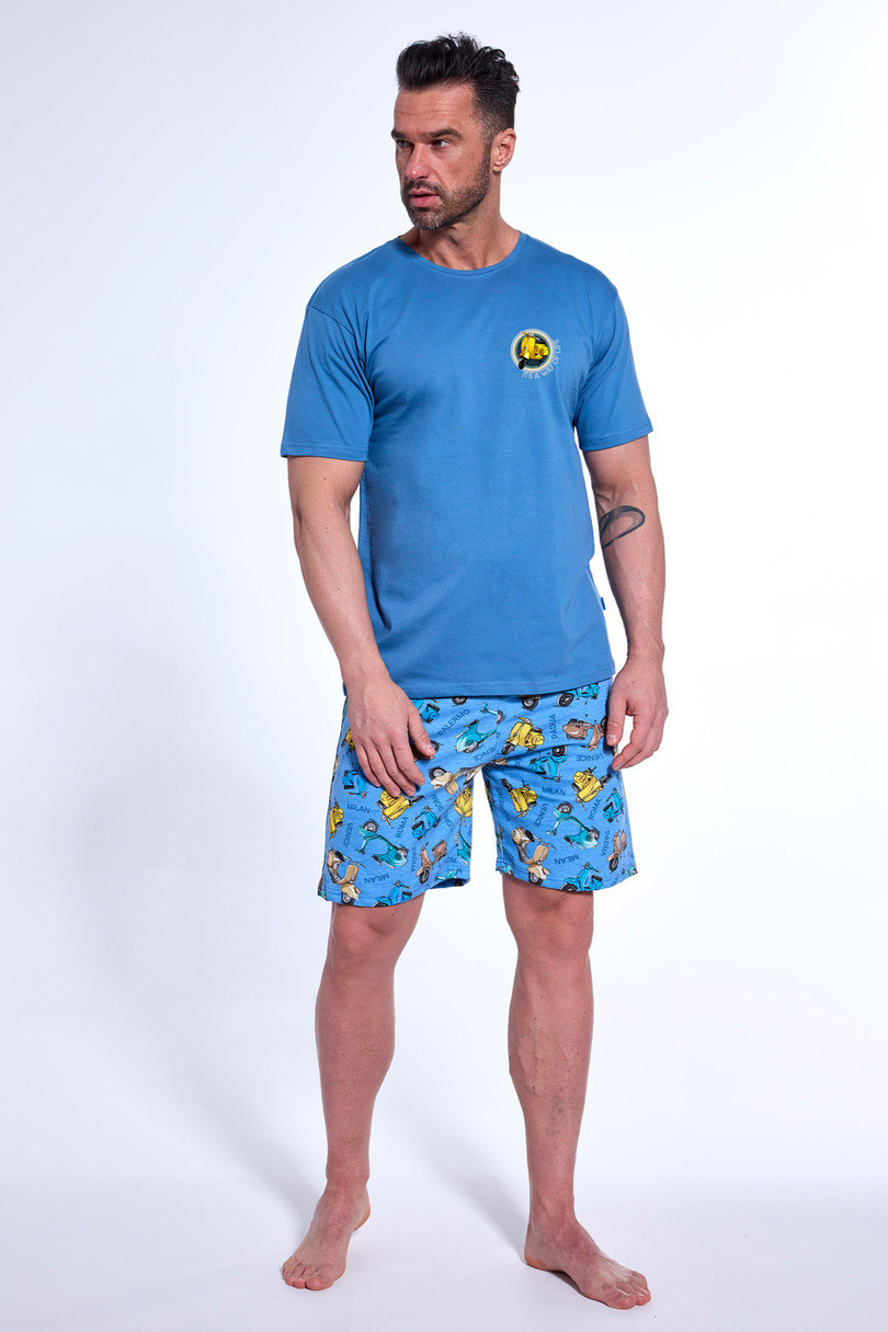 PÁNSKE PYŽAMO KR 326/172 WAY OF LIFE Modrá M