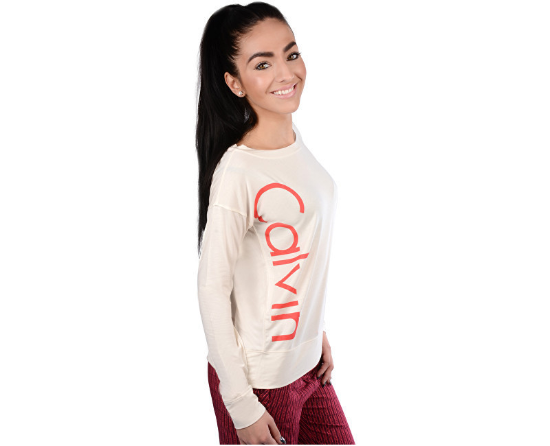 Dámske tričko QS5833E - Calvin Klein S smetanová