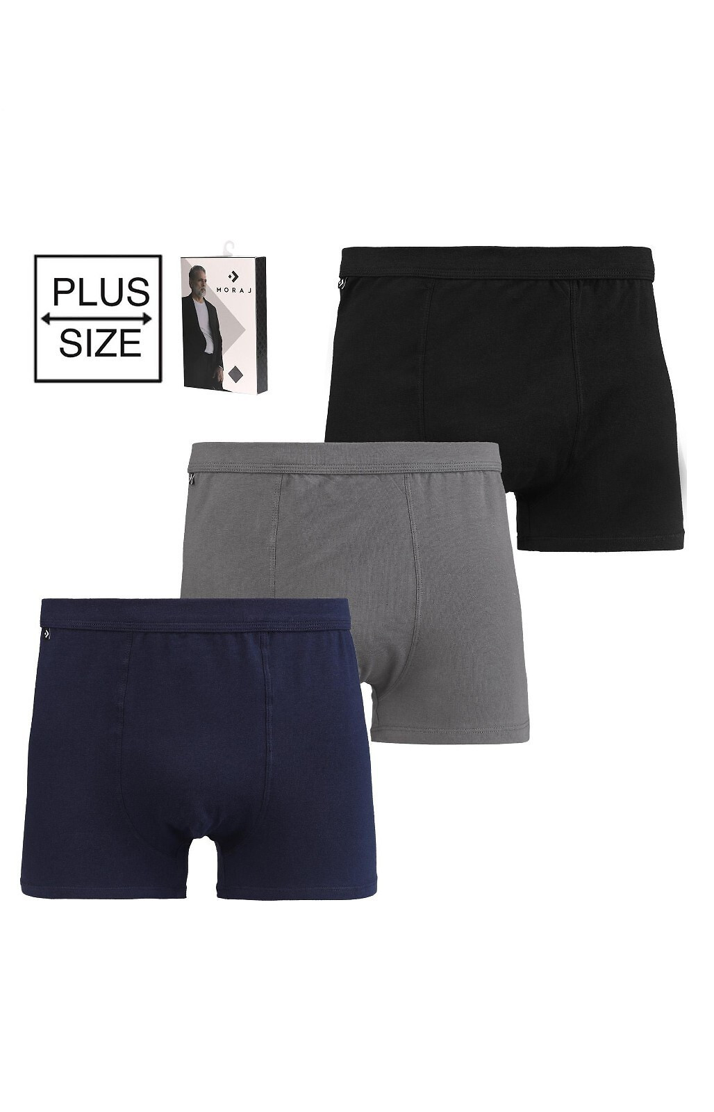 Boxerky Moraj MBX800-020 3XL-4XL černá 4XL